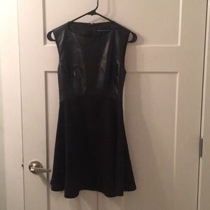 French Connection Leather Top Dress